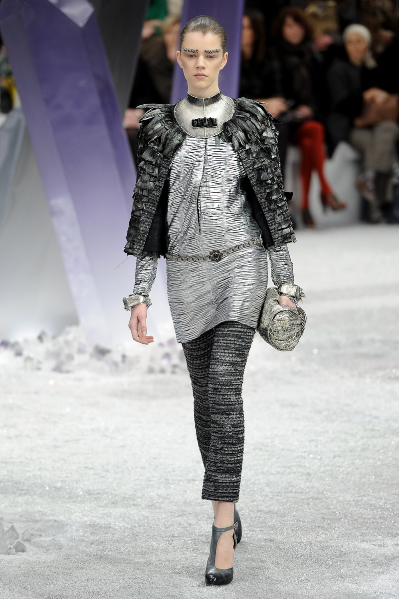 Illustration for article titled Karl Lagerfeld holds a fashion show in Superman's Fortress of Solitude